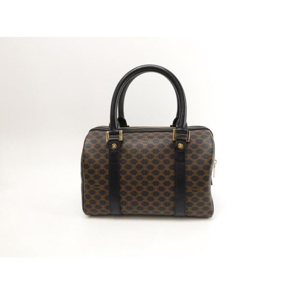 Celine Hardware Gold Leather Black Triomphe Speedy 25 Tote Bag Handbag - Picture 1 of 8